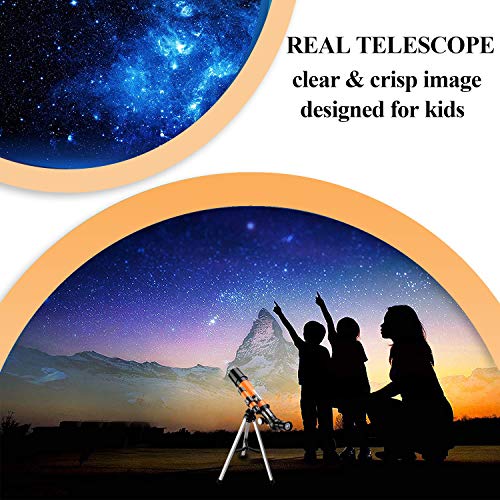 Svbony SV502 Telescopio para Niños, Telescopio Astronomico Niños Profesionales, 360/50mm con Trípode Telescopio para Niños Adultos