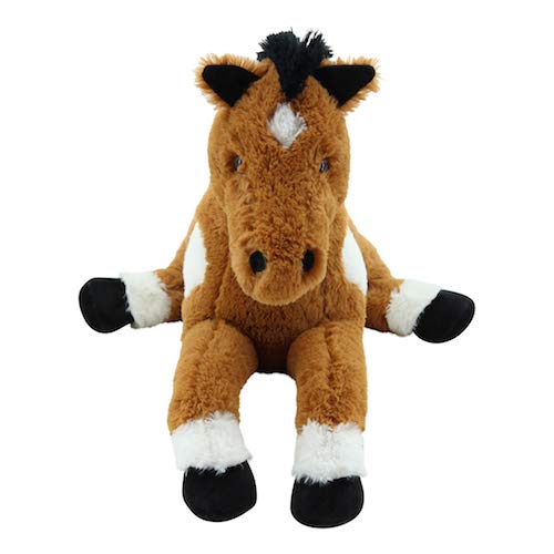 Sweety Toys Caballo de Peluche, Terciopelo, Blanco