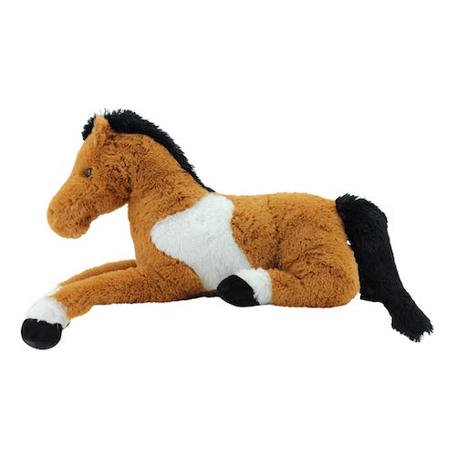 Sweety Toys Caballo de Peluche, Terciopelo, Blanco