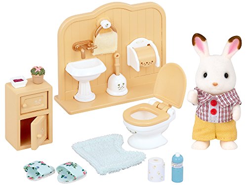 Sylvanian Families - 5015 - Set de baño Coco Conejo Chocolate