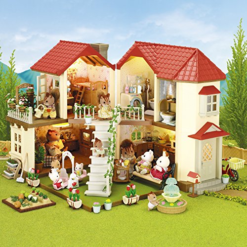 SYLVANIAN FAMILIES- City House with Lights Casa de Mini Muñecas y Accesorios, Multicolor, 65.0 x 34.8 x 20.6 (Epoch para Imaginar 2750)