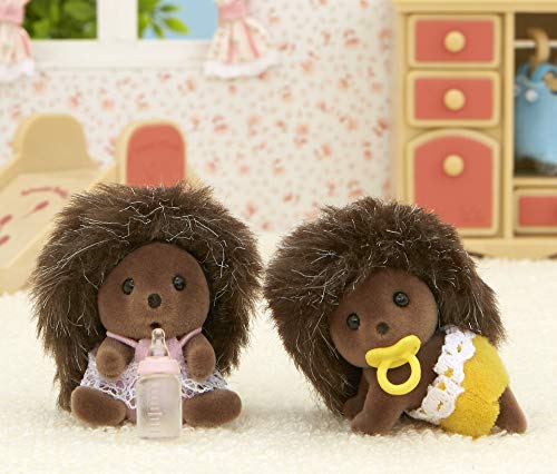 SYLVANIAN FAMILIES- Hedgehog Twins Mini Muñecas Y Accesorios, Multicolor (Epoch para Imaginar 5218)