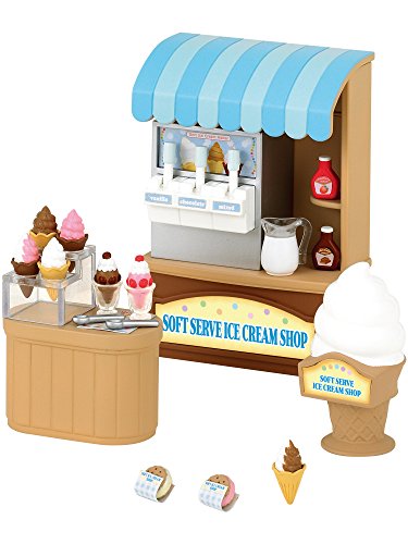 SYLVANIAN FAMILIES- Soft Serve Ice Cream Shop Mini muñecas y Accesorios, Multicolor (Epoch para Imaginar 5054)