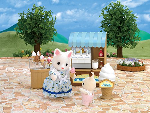 SYLVANIAN FAMILIES- Soft Serve Ice Cream Shop Mini muñecas y Accesorios, Multicolor (Epoch para Imaginar 5054)