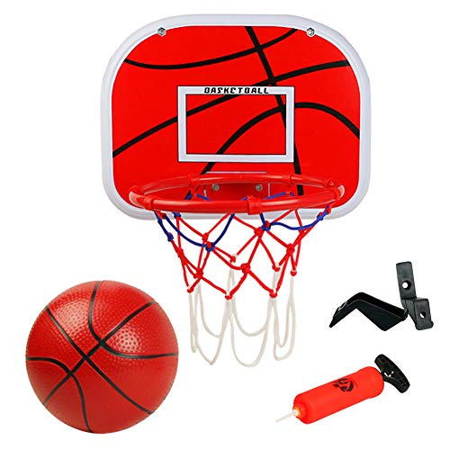 Symiu Canasta Baloncesto Tablero para Niños Baloncesto Juego Al Aire Libre y Interior Oficina Habitación Jardín Aro Baloncesto para Niños 6 7 8 9 Años, Tamaño del Tablero de Baloncesto: 38 cm x 29 cm