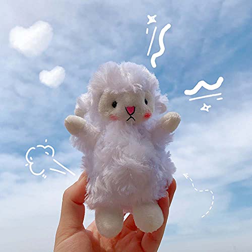 \t Llaveros De Felpa Suave, Oveja De Peluche Llavero Rubor Cordero Peluche, Colgante para TeléFono, Bolso para Llaves De Coche, Regalo para NiñAs, NiñOs Y Mujeres