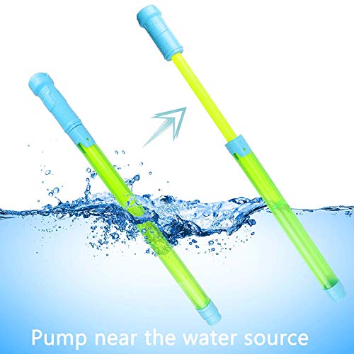 Tacobear 12 Piezas Pistola de Agua de Juguete Largo Alcance Super Soaker Pistola de Agua Potente para Playa Piscina Juguete de Verano Aire Libre Juego para Ninos Adultos