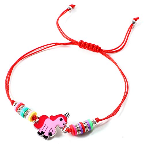 Tacobear 12 Piezas Pulsera Amistad Pulsera Niña Pulsera Unicornio Pulseras de Cuerda Trenzada Brazalete Joyería Niña Regalo de Cumpleaños de Fiesta (Estilo Unicornio)