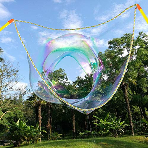 Tacobear 2 Pares Burbuja Gigante Varita de Burbujas Burbujas de jabón Pompas de jabón Gigante Bubble Maker Bubble Wands Juguete Burbujas Verano al Aire Libre Juego Juego de jardín para Niños