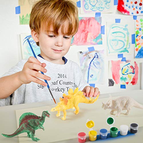 Tacobear Dinosaurio Pintar Juegos para Niños Dinosaurio Figuras para Pintar Manualidades Pintar Creativo DIY Dinosaurio Navidad Regalos Manualidades para Niños 3 4 5 6 7 8 9 años