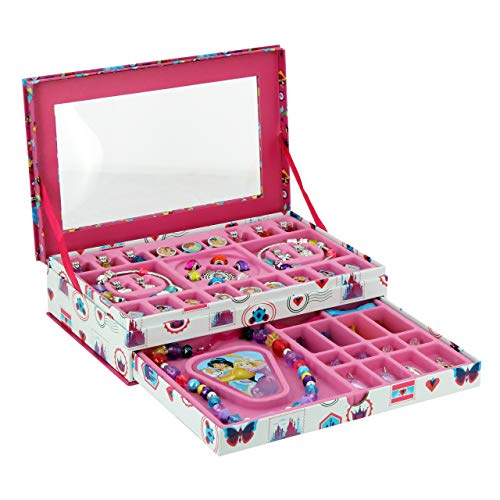 Taldec Princesses-Coffret Bijoux Charms Disney Príncesas – Caja de Joyas con Abalorios, Multicolor (T18106)