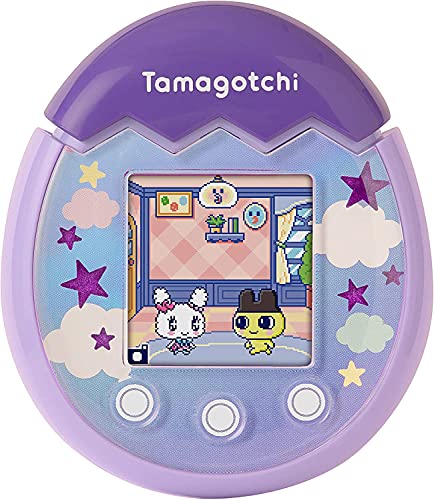 TAMAGOTCHI- Tamogotchi Pix Mascota Virtual, Color Morado (Bandai 42902UK)