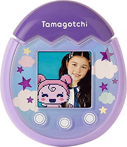 TAMAGOTCHI- Tamogotchi Pix Mascota Virtual, Color Morado (Bandai 42902UK)