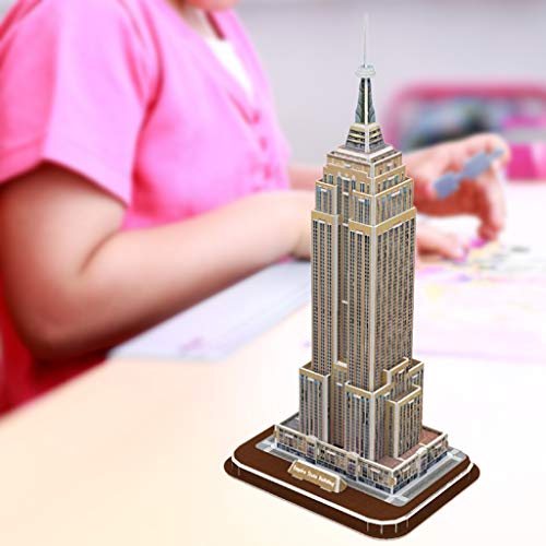 Tancyechy Empire State Building 3D Puzzles para Adultos y Adolescentes New York Building Model 3D Puzzle