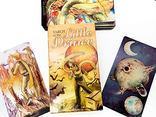 Tarot de El Principito Tarjetas Mazo A 78 Y baraja de adivinación folleto instructivo de Lectura Moon Love Cerca de mi Partido de la Familia Principiantes Tarjetas de la diversión Juegos