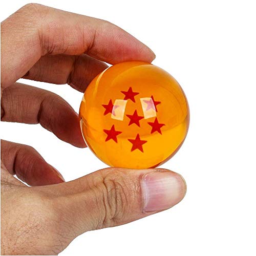 TATAFUN Bolas del Dragón, 7 PCS Dragon Ball Dragonball 1 a 7 Estrellas con Caja de Regalo, Bola de Cristal Transparente,decoración K9- Diámetro 4,3cm