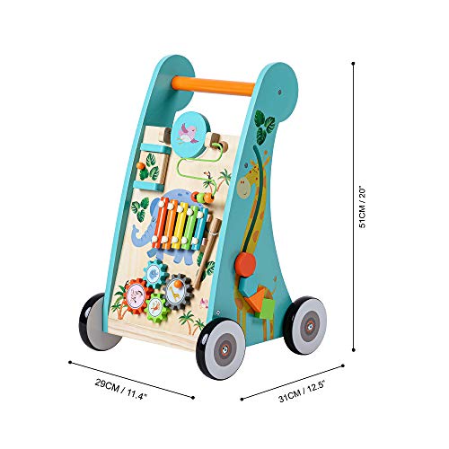 Teamson Kids Preescolar Andador Niños & Centro De Actividades De Madera PS-T0008