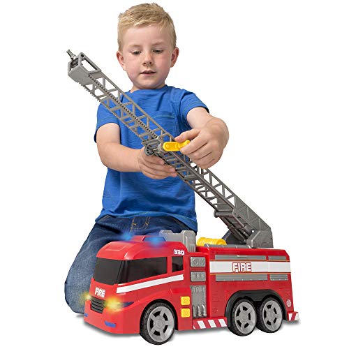 Teamsterz 1416390 Camión de Bomberos con Luz y Sonidos, 42 cm