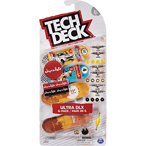 Tech Deck 6028815 Pack Finger Skates x4 (Modelo Aleatorio)