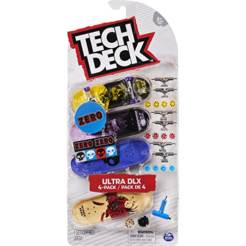 Tech Deck 6028815 Pack Finger Skates x4 (Modelo Aleatorio)