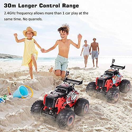 tech rc Coche de Control Remoto para Niños 2.4GHz 1:14 Coche Teledirigido con Baterías Recargables 50 Minutos de Juego, Gran Regalo para Niños (Águila )