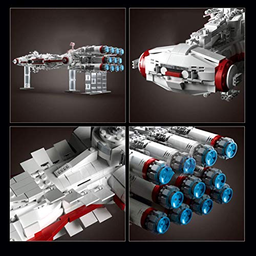 Technical Tantive IV Model, Mold King 21003, 2905 Piezas UCS Super Star Spaceship Building Set, Compatible con Lego Star Wars