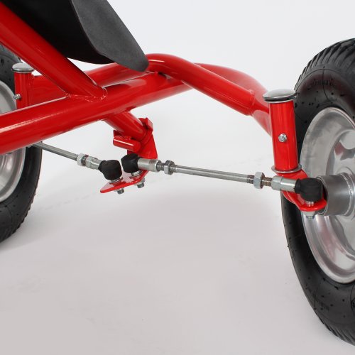 TecTake Go Kart Coche con Pedales - disponible en diferentes colores - (Rojo)