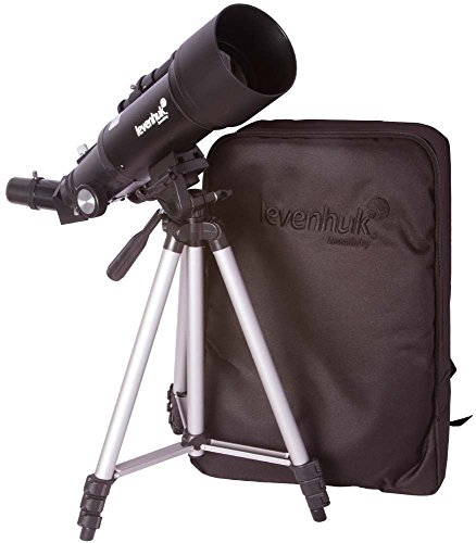 Telescopio Levenhuk Skyline Travel 70 – Refractor Portátil, Compacto y Ligero, con Mochila