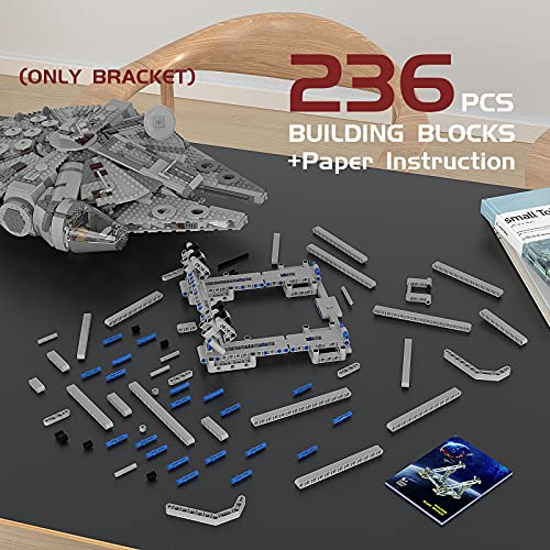 Tenhorses Soporte Set de Contruccion para Lego Star Wars Halcón Milenario 75257 /75105 - Soporte Bloques de construccion para Lego Star Wars Halcón Milenario (236 pièces)