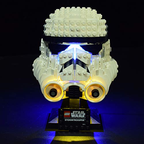 Tewerfitisme Juego de luces LED para casco Lego Star Wars Stormtrooper 75276 (LED, no incluye el kit Lego, bloques de construcción técnica)