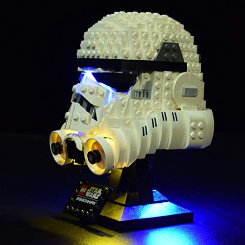 Tewerfitisme Juego de luces LED para casco Lego Star Wars Stormtrooper 75276 (LED, no incluye el kit Lego, bloques de construcción técnica)