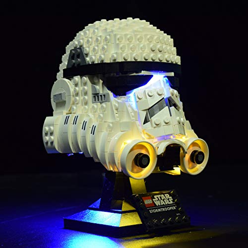 Tewerfitisme Juego de luces LED para casco Lego Star Wars Stormtrooper 75276 (LED, no incluye el kit Lego, bloques de construcción técnica)