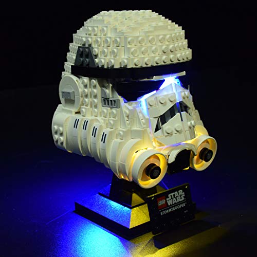 Tewerfitisme Juego de luces LED para casco Lego Star Wars Stormtrooper 75276 (LED, no incluye el kit Lego, bloques de construcción técnica)