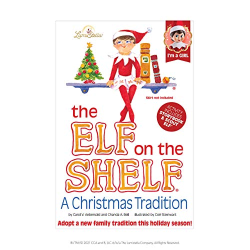 The Elf on the Shelf: Una tradición navideña (Incluye Tono de Piel Claro niña Elf y un Libro Especial en Inglés)