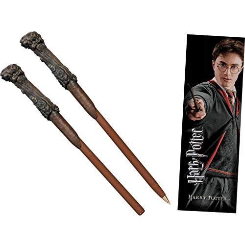 The Noble Collection Harry Potter Varita Pluma y Conjunto de marcadores.