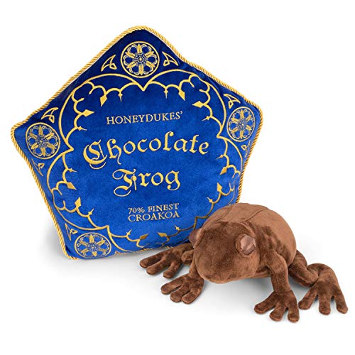 The Noble Collection - Peluche y Almohada de Rana de Chocolate