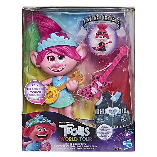 The Trolls 2 DreamWorks World Tour - Figura de mu�eca Poppy Pop & Rock