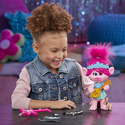 The Trolls 2 DreamWorks World Tour - Figura de mu�eca Poppy Pop & Rock