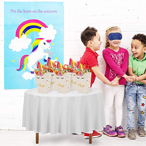 THE TWIDDLERS Pin The Horn On The Unicorn, 37 Piezas - Juego Fiesta Cumpleaños Unicornio Niños | Juegos Fiesta