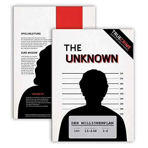 The Unknown Fall 1 – El plan millonario de Krimi Escape Room Game – Juego de Tatort para adultos y familias para el hogar