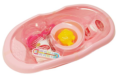 Theo Klein 1647 Set de bañera de la Princesa Coralie, Para muñecas de hasta 35 cm, Numerosos accesorios de baño y cuidado, Medidas 41 cm x 11 cm x 23.5 cm, Juguete para niños a partir de 3 años