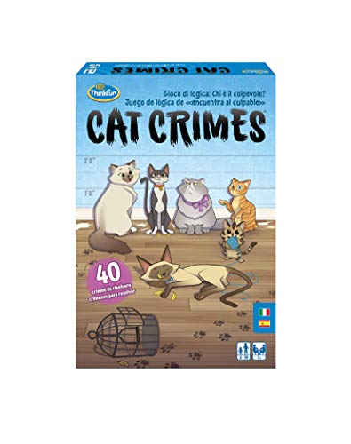 ThinkFun Cat Crimes, Juego de Lógica, 1+ Jugadores, Edad Recomendada 8+, multicolor (76367)