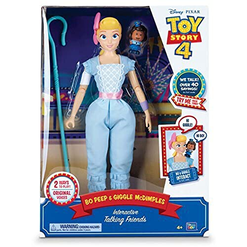 Thinkway Toys 64433 Interactive Bo Peep and Giggles Talking Friends - Toy Story 4, Multi