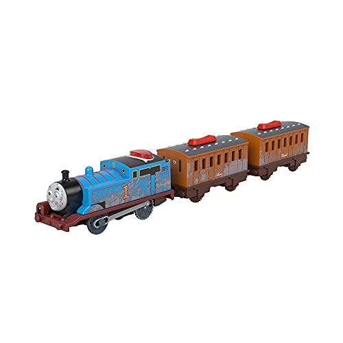 Thomas & Friends Fisher-Price Talking Thomas - UK English Edition, Tren de Juguete motorizado con Pilas con Frases y Sonidos de Personajes