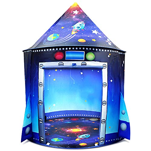 Tienda Campaña Infantil, Casitas Infantiles Tela, Playhouse para Niños Niñas Jugar Castle Interior al Aire Libre, Regalo para Niños (Azul)