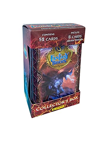 TIN BOX FANTASY RIDERS 3 LATA 52 con CARTAS “El resurgir de los Dragones”.