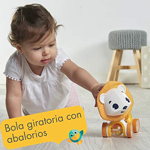 Tiny Love Leonardo el León Juego educativo 1 años, Juguetes para niños y niñas, con cuerpo flexible, color Amarillo