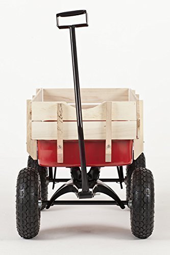 TOBY WAGONS - Carrito De Halar Todo Terreno Rosado - La mejor venta de Europa Carretilla para transportar niños y objetos, tire de remolque, Vagón, Carro, Retro, Nuevo,