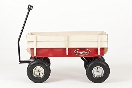 TOBY WAGONS - Carrito De Halar Todo Terreno Rosado - La mejor venta de Europa Carretilla para transportar niños y objetos, tire de remolque, Vagón, Carro, Retro, Nuevo,