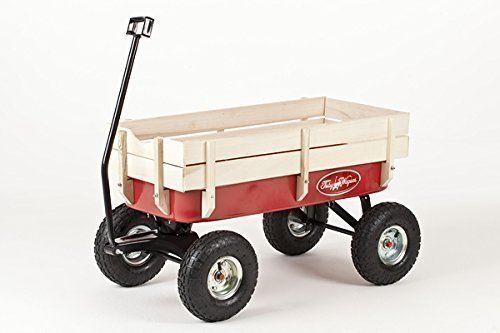 TOBY WAGONS - Carrito De Halar Todo Terreno Rosado - La mejor venta de Europa Carretilla para transportar niños y objetos, tire de remolque, Vagón, Carro, Retro, Nuevo,